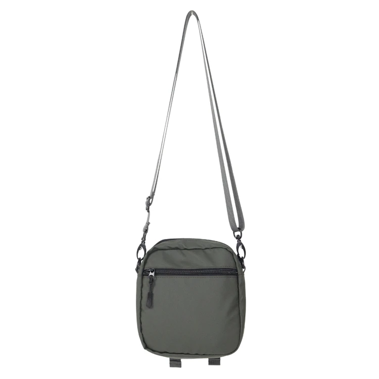 padded nylon shoulder bag-olive backisde padded nylon shoulder bag-olive backisde